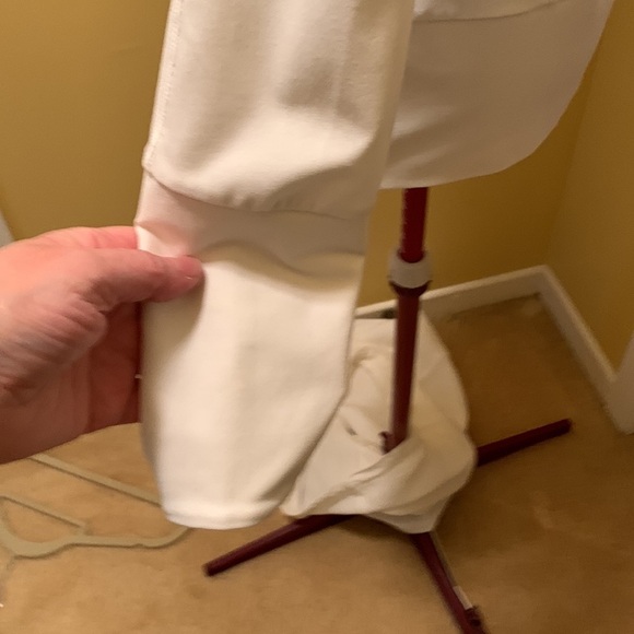 Y2K Nike Fit Dry White Double Zip Front Women's Turtleneck Jacket - Picture 6 of 9